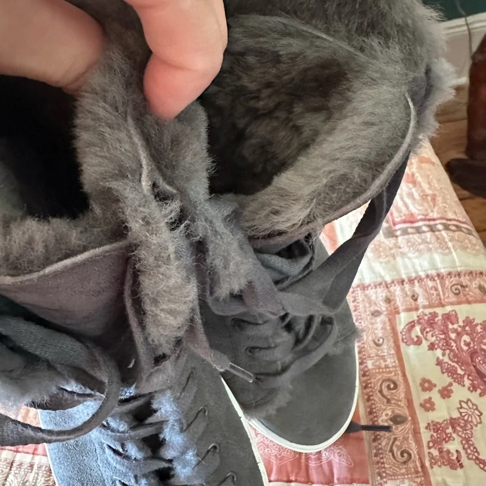 UGG Women's Charcoal High-Top Sneakers - Picture 2 of 9